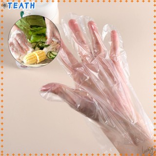 ถุงมือพลาสติกใส 100 ชิ้น/ชุด