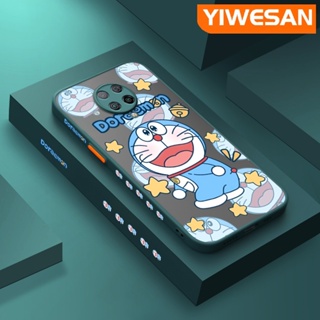 เคสซิลิโคนนิ่ม แบบใส ขอบสี่เหลี่ยม ลายการ์ตูนโดเรม่อน กันกระแทก สําหรับ Xiaomi Mi POCO F2 Pro Redmi K30 Pro POCO X2 POCO F2