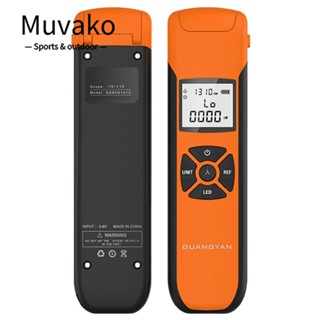 MUVAKO เครื่องวัดไฟเบอร์ออปติก -70~+6 dBm ทดสอบความยาวคลื่น 7 แบตเตอรี่ ขนาดเล็ก สําหรับ SC FC ST