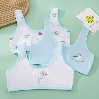 เสื้อกล้าม ผ้าฝ้ายบริสุทธิ์ สําหรับเด็กผู้หญิง อายุ 6-14 ปี