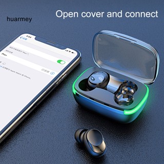 Huarmey Y60 หูฟังไร้สายบลูทูธ 5.1 ไดนามิก ความเที่ยงตรงสูง ระบายอากาศ สําหรับเล่นกีฬา