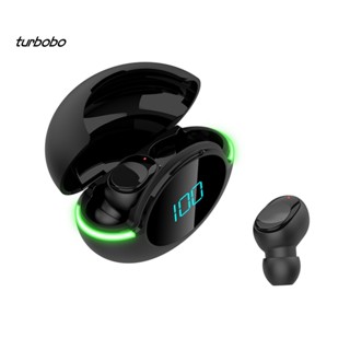 Turbobo Y80 หูฟังไร้สาย หน้าจอดิจิทัล LED บลูทูธ 5.1 ความเที่ยงตรงสูง สําหรับเล่นเกม วิ่ง