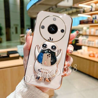 ใหม่ เคสโทรศัพท์มือถือนิ่ม ลายการ์ตูนเป็ดน่ารัก พร้อมขาตั้ง สําหรับ Realme 11 Pro+ Plus 5G C53 NFC GT NEO5 SE 4G Realme11 11Pro 2023 Realme11Pro+