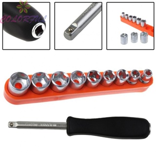 【COLORFUL】Socket Wrench 150MM Length 6.3mm Size Chrome Plating Single Head Wrench