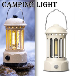 New Outdoor Camping Lamp Atmosphere Tent Lamp Retro COB Portable Camping Light