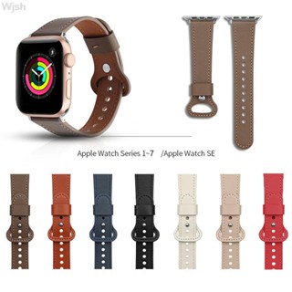 สายนาฬิกาข้อมือหนัง สําหรับสมาร์ทวอทช์ 44 40 42 มม. 38 มม. correa iWatch serie 8 3 4 5 6 se 7 41 มม. 45 มม.