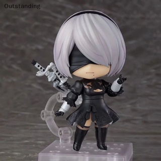 Outstanding ใหม่ โมเดลฟิกเกอร์ อนิเมะ NieR:Automata 2B YoRHa No.2 Type B ขนาด 10 ซม.