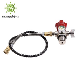 Scba ตัวควบคุมวาล์ว ท่อเติมอากาศ สเตนเลส M18X1.5 เกลียว 4500Psi สําหรับถังอากาศ PCP