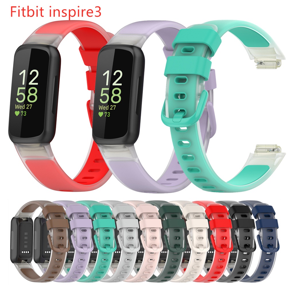 สายนาฬิกาข้อมือซิลิโคน แบบเปลี่ยน สําหรับ Fitbit Inspire3 Fitbit Inspire 3