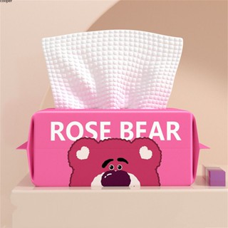 【พร้อมส่ง】 Rose Bear ผ้าขนหนูล้างหน้าแบบใช้แล้วทิ้ง ผ้าขนหนูเช็ดหน้าแบบดึงเครื่องสำอางหนา เช็ดหน้าเปียกและแห้งลายมุก