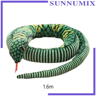 [Sunnimix] งูจําลอง ของเล่นตุ๊กตา 1.6 เมตร สําหรับตกแต่งปาร์ตี้ฮาโลวีน