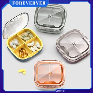 4/6 กริด Travel Pill Organizer ยากล่องยาแคปซูลแบบพกพา Organizer Daily Pill Case แบบพกพาวิตามินผู้ถือคอนเทนเนอร์ fore