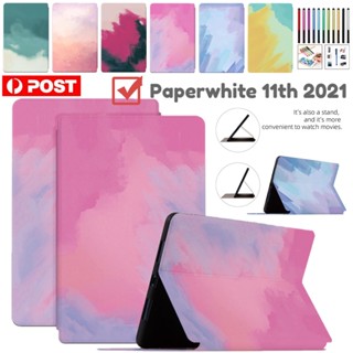 เคสหนัง ฝาพับ ลายการ์ตูน กันกระแทก สําหรับ Amazon Paperwhite 11th Gen 2021 6.8 นิ้ว