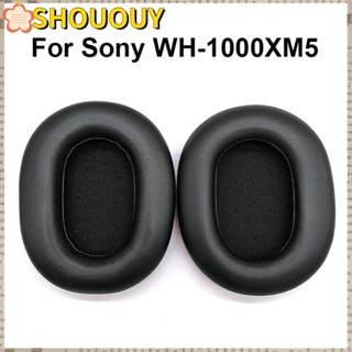 SHOUOUY แผ่นโฟมฟองน้ํา สําหรับหูฟัง Sony WH-1000XM5 1 คู่