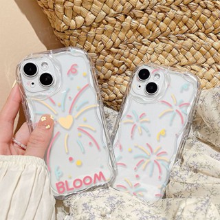 เคสโทรศัพท์มือถือ TPU ปิดด้านหลัง ลายดอกไม้ไฟ สีพื้น สําหรับ Redmi Note 8 Pro Note 9 Pro Max Note 9S Note 10S Note 10 Pro Max Note 11s Note 11 Pro Note 12 Pro