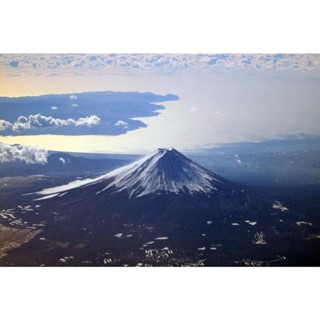 โปสเตอร์ พิมพ์ลาย Mt Fuji In Winter Honshu Island สไตล์ญี่ปุ่น สําหรับตกแต่งผนังบ้าน