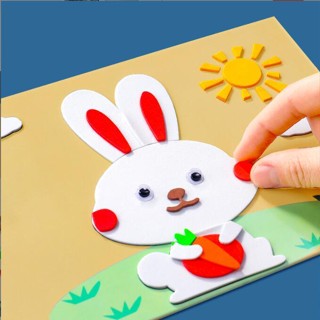 สติกเกอร์โฟม EVA ลายการ์ตูน 3D แฮนด์เมด DIY ของเล่นสําหรับเด็ก