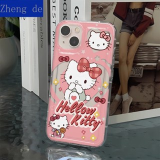 เคสป้องกันโทรศัพท์มือถือ แบบนิ่ม ลายแมว KT สีชมพู กันกระแทก สําหรับ Apple Iphone 13 14pro 12 11max xr xs 8 GO7K