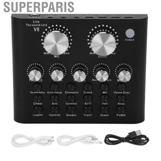 Superparis Live  Card 2 Channel Mixer Signal Converter Mixing Console For Studio