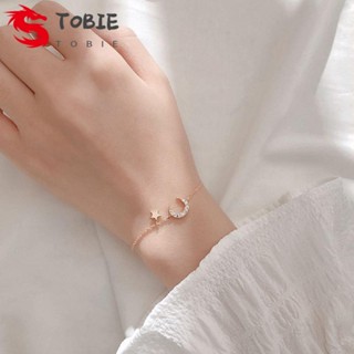 TOBIE สร้อยข้อมือ สายรัดข้อมือ คริสตัล S925 หรูหรา สําหรับผู้หญิง