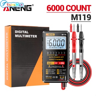 Aneng M119 เครื่องทดสอบมัลติมิเตอร์ดิจิทัล 6000 ครั้ง ความแม่นยําสูง แบบพกพา สําหรับช่างไฟฟ้า