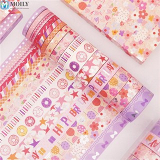 MOILYHD สติกเกอร์เทปคาวาอี้ สําหรับตกแต่งสมุดบัญชีมือ