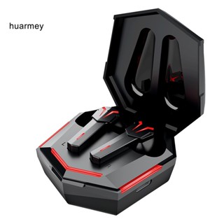 Huarmey KS06 หูฟังสเตอริโอไร้สายบลูทูธ ตัดเสียงรบกวน กันน้ํา สําหรับเล่นเกม คุยโทรศัพท์