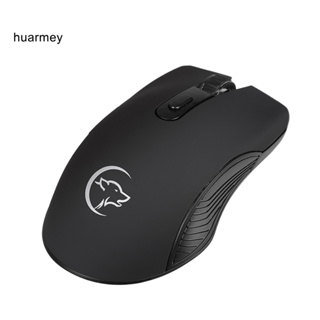 Huarmey Guilang G829 เมาส์ออปติคอลเล่นเกมไร้สาย 6 คีย์ 2400DPI 24GHz