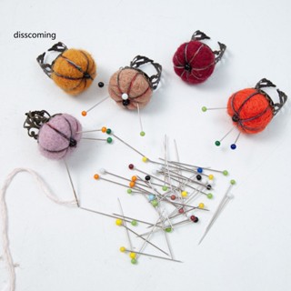 Sl| แหวนปักเข็มเย็บผ้า รูปฟักทอง แบบนิ่ม ปรับได้ Diy สําหรับงานฝีมือ 1 ชุด