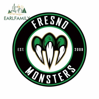 Earlfamily สติกเกอร์ไวนิล ลาย FRESNO MONSTERS ขนาด 13 ซม. x 13 ซม. สําหรับติดตกแต่งรถยนต์ รถจักรยานยนต์