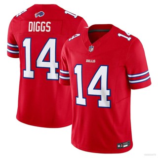 ใหม่ NFL Baltimore Ravens Jersey Stefon Diggs No.14 เสื้อยืดลําลอง แขนสั้น คอกลม พิมพ์ลายฟุตบอล สําหรับผู้ชาย