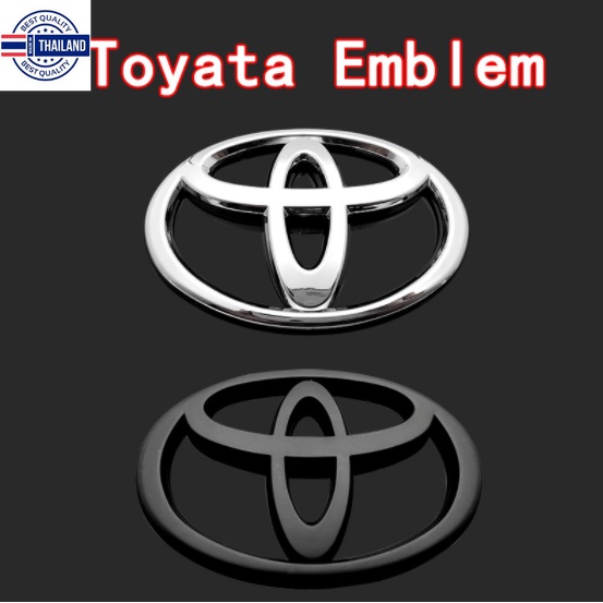 วัดก่อนสั่งซื้อ โลโก้ โตโยต้า ไม่ใช่แปะทั งานพลาสติก  Toyota emblem logo 3d for yaris vios corolla altis camry fortuner