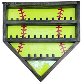 [FREG] Personalized Dad Baseball Softball Display Stand, Display Case,Custom Name Item Display Stand,27 Championship Ring Display FDH