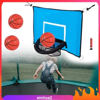 [Simhoa2] Basketball Hoop for Trampoline with Net Basketball Frame Basketball Training