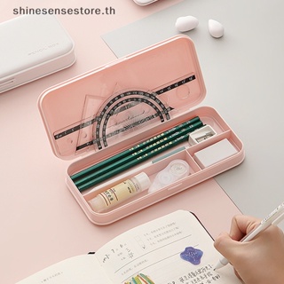 Shine กล่องดินสอพลาสติก สีมาการองน่ารัก สําหรับนักเรียน