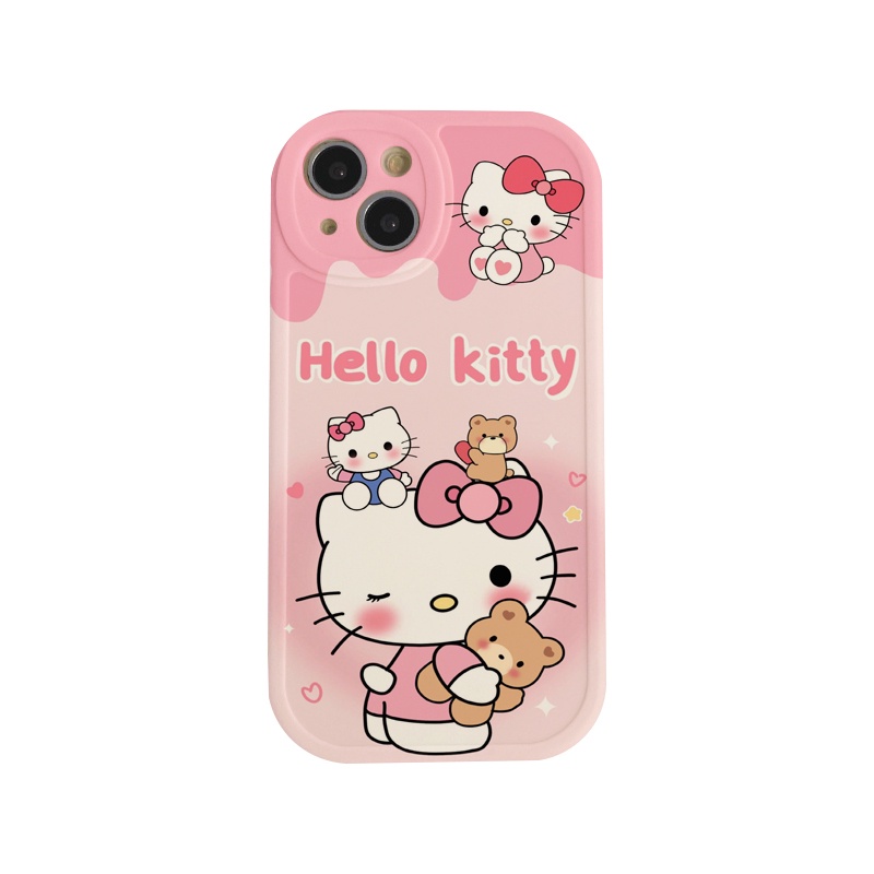 เคส Iphone 11 12 13 14 Pro Max IPX Xr Xs Max 7 8 6s Plus Bishōjo TK Cat เคสโทรศัพท์แบบนุ่ม - รูปที่ 3