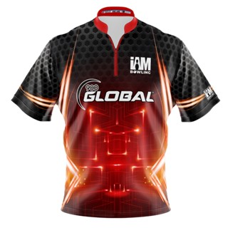 เสื้อโปโล 3D พิมพ์ลายโบว์ลิ่ง 900 Global DS 1503-9G