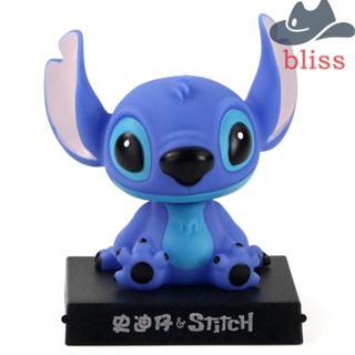 BLISS โมเดลฟิกเกอร์ รูปการ์ตูน Stitch Shaking Head Kawaii ขนาด 12 ซม. ของเล่นสําหรับเด็ก