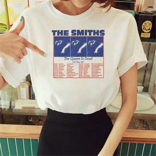 เสื้อยืด พิมพ์ลายกราฟฟิคมังงะ the Smiths สําหรับผู้หญิง