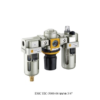 👨‍🔧[ราคาถูก] EMC EIC-5000-06 ชุดกรองลมมีเกจ์ในตัวในถ้วยโพลีคาร์บอเนท ขนาด 3/4"