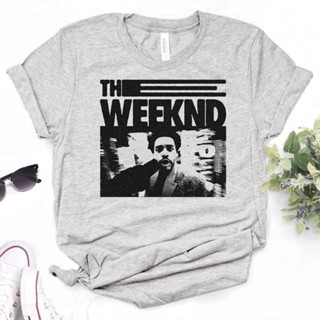 เสื้อยืด พิมพ์ลายการ์ตูนอนิเมะ the Weeknd Tee สไตล์สตรีท สําหรับผู้หญิง