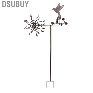 Dsubuy Wind Spinners Iron Hummingbird Metal Windmill Sculpture for Outdoor Lawn Yard Patio Garden Ornaments