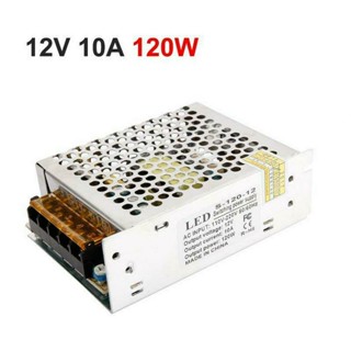 สวิตชิ่งพาวเวอร์ซัพพลาย 12V 10A 120W พร้อมคุณภาพพรีเมี่ยม สําหรับกล้องวงจรปิด หรือไฟ LED