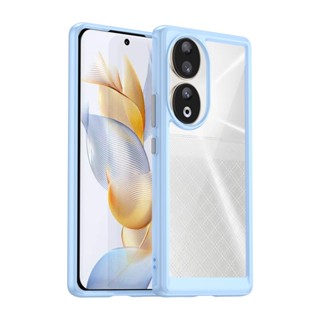 สําหรับ Huawei Honor 90 90 Pro เคส ELVEV กันกระแทก ใส ป้องกันลายนิ้วมือ TPU นิ่ม เคสป้องกัน