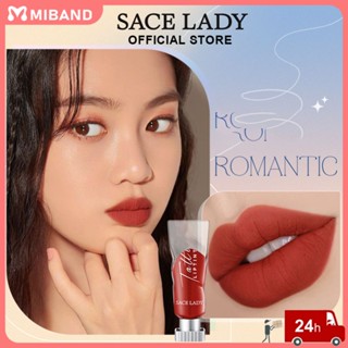 พร้อมส่ง Sace Lady Velvet Lip Glaze Matte Waterproof Lasting Liptint Pigment Matte Liptint Smooth Velvet Lip Cream Lip Makeup Female Cosmecis 4 Colors