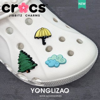 Jibbitz crocs charms หัวเข็มขัดรองเท้า อุปกรณ์เสริมรองเท้า Rainy Day Series DIY สร้างสรรค์ หัวเข็มขัดตกแต่ง