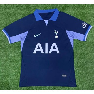 เสื้อกีฬาแขนสั้น ลายทีมชาติฟุตบอล Tottenham 2023-24 ชุดเยือน