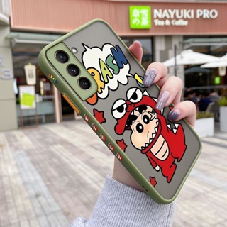 เคสโทรศัพท์มือถือ ซิลิโคน ใส กันกระแทก ลายการ์ตูนชินจัง สําหรับ Samsung S21 5G S21+ 5G S21 Plus 5G S21 Ultra 5G