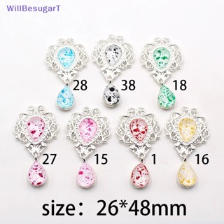 [WillBesugarT] เข็มกลัดโลหะ สีเงิน 48X26 มม. สําหรับตกแต่งงานแต่งงาน DIY