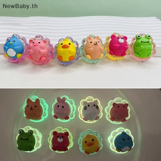 Newbaby พวงกุญแจ จี้ตุ๊กตาเมฆ 3D เรืองแสง ขนาดเล็ก DIY 2 ชิ้น